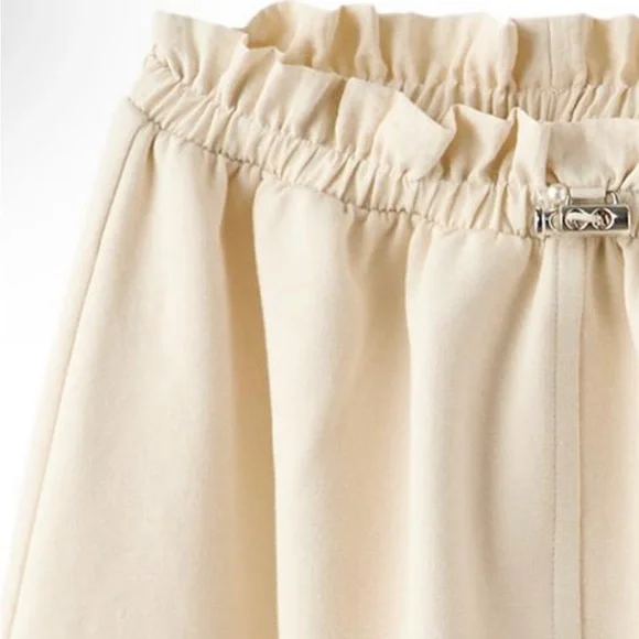 Zara Cream Kids Skirt with Pockets - Picture 2 of 4